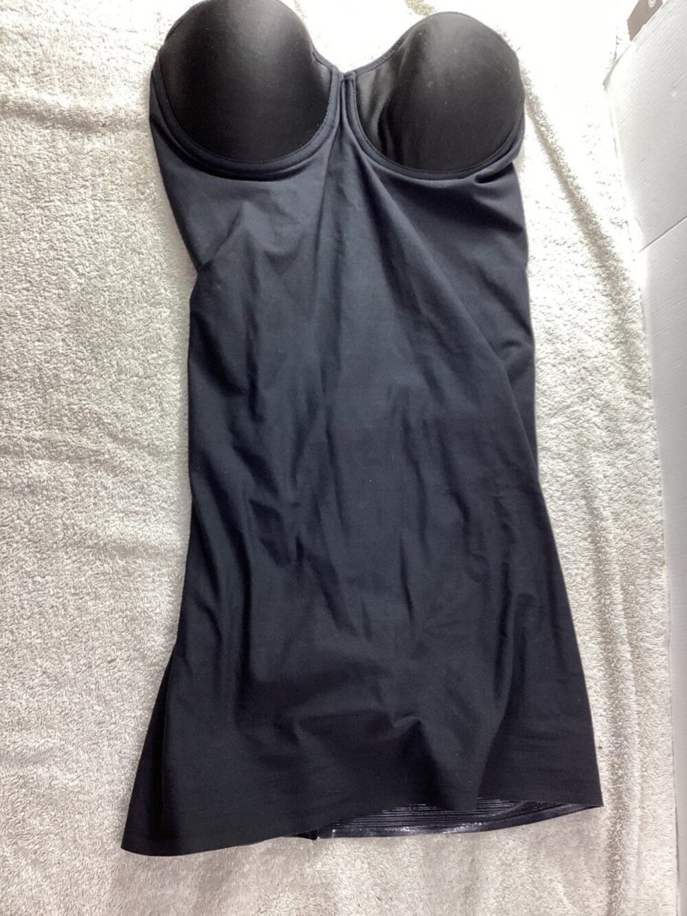 Naomi & Nicole Black Strapless Body Shaper With Underwire Support*Sissy* 38B*EUC